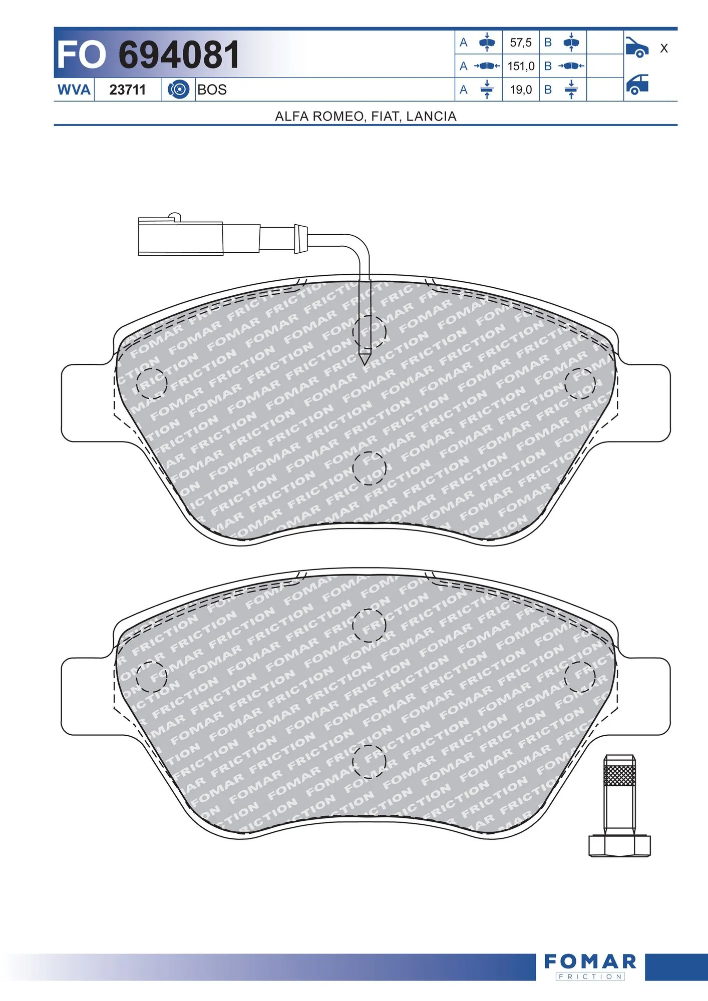 Brake Pad Set, disc brake